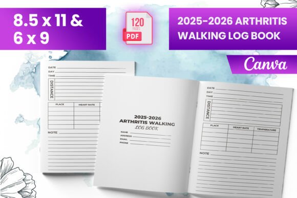 2025-2026 Arthritis Walking Log Book
