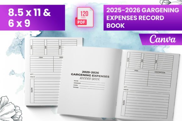 2025-2026 Gargening Expenses Record Book: A Practical Tool for Tracking Gardening Costs