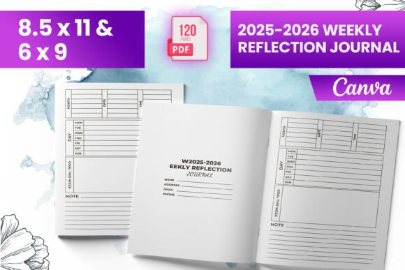 2025-2026 Weekly Reflection Journal KDP