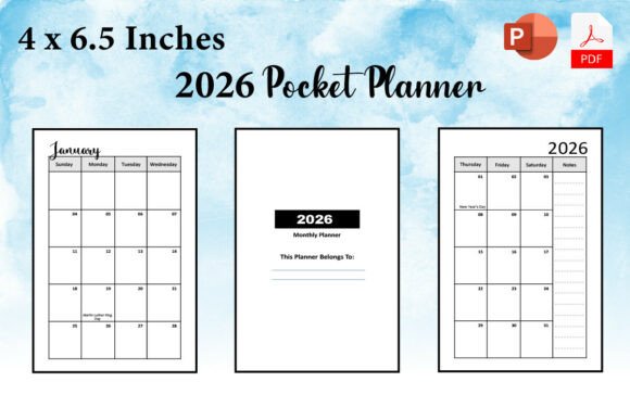 2026 Monthly Pocket Planner: A Practical Tool for Organization and Productivity