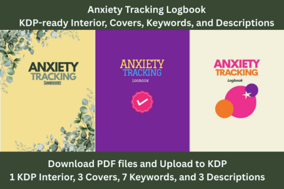 Anxiety Tracking Logbook KDP InteriorKWs