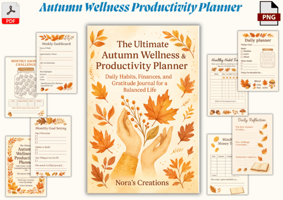 Autumn Wellness Productivity Planner: A Balanced Approach to Mindful Living