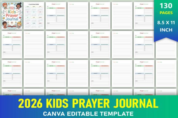Editable 2026 Kids Prayer Journal: A Practical Resource for Faith-Focused Families