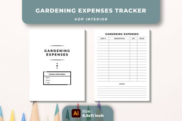 Gardening Expenses Tracker KDP Interior
