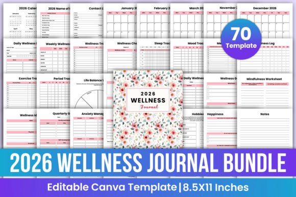 The 2026 Wellness Journal Bundle Canva Kdp: A Tool for Mind, Body, and Spirit