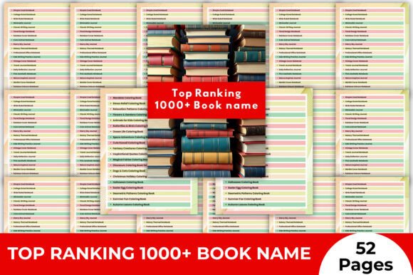 Top Ranking 1000 Book Name Ideas