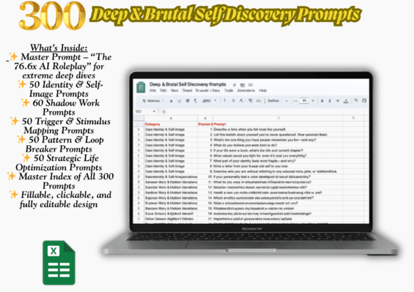 Unlock the Power of Deep Brutal Self Discovery with 300 Advanced AI Roleplay Prompts
