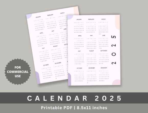 Yearly Calendar 2025, KDP – A Modern Solution for Creative Publishers